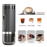 Machine à café électrique portable, automatique et auto-chauffante pour le camping, les voyages, la voiture et les pique-niques