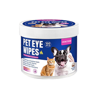 Lingettes pour animaux de compagnie personnalisées OEM, extrait de plantes naturelles, sans alcool et sans parfum, nettoyage doux des pattes, du pelage et de la peau pour chiens et chats