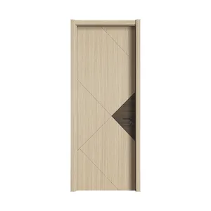 Laminated oak veneer wooden door models melamine door skin solid plywood waterproof door