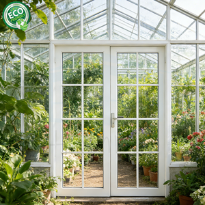 Porte d'entrée principale en aluminium sur mesure de nouvelle conception, utilisée pour les maisons de luxe européennes, porte en aluminium et verre - Product Image 2