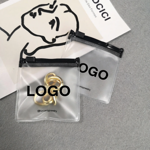 Custom Logo Frosted PVC Zipper Jewelry <b>Bags</b>, Dustproof Jewelry Pouches, Jewelry Gift <b>Bags</b>, Sealed Accessory <b>Packaging</b> <b>Bags</b> - Product Image 5