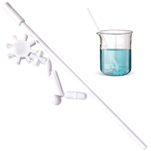 แท่งกวนแม่เหล็ก PTFE แบบวงแหวนทรงกระบอก รุ่น Type a B C พร้อมห่วงกวน PTFE สีขาว - Product Image 6