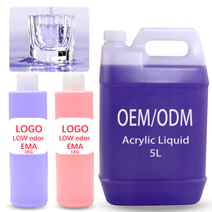 도매 네일 아트 용품 아크릴 분말 액체 사용자 정의 로고 버터 1kg 5kg 아크릴 분말 단량체 - Product Image 1