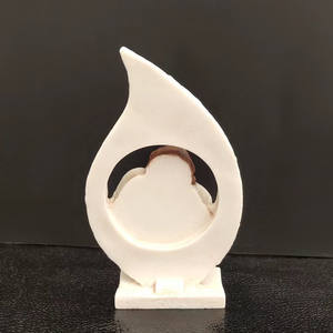 KOMI 홈 오피스 정원 장식 크림 수지 거룩한 가족 동상 테이블 기둥 장식품 어린이 공예 선물 학습 - Product Image 5