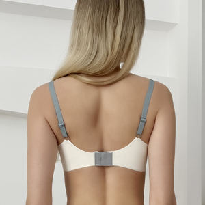 Biancheria intima da donna con motivo floreale <span class=keywords><strong>in</strong></span> lattice traspirante e senza cuciture taglie forti reggiseno intero con Logo Push-Up sulla tazza - Product Image 4