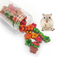 Friandises à mâcher artisanales pour lapins et hamsters, aux fleurs naturelles, parfaites comme gâteaux à l'herbe pour cochons d'Inde