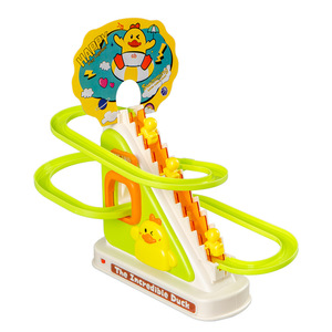 Simpatica Paperella di Plastica che Sale <span class=keywords><strong>le</strong></span> Scale, Giocattolo Educativo con Suoni e Luci a Batteria per Bambini - Product Image 5