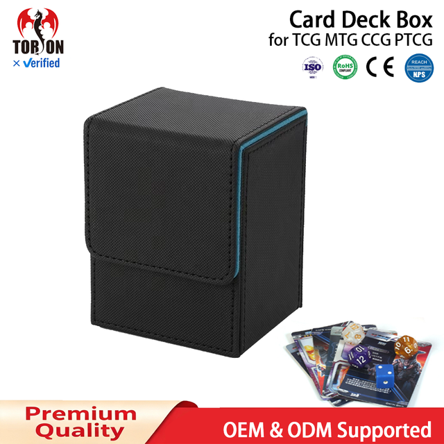 Torson 80+ Pu Card Storage Box Magic  Deck Case for Board Games for Yugioh TCG CCG PTCG Trading Card Toploading Deck Box