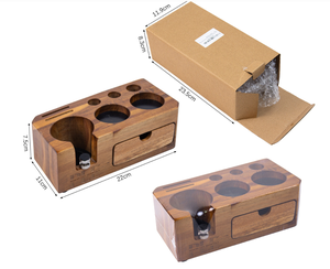 Support de Tamper à Café en Bois Multifonctionnel pour Porte-Filtre à Expresso avec Logo Personnalisé pour Accessoires de Barista – Vente en Gros - Product Image 6