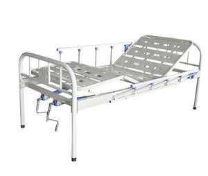 Cama de Hospital con Manivela Doble, Base Articulada de Cuatro Secciones, Cabecera de Tubo Cromado de 38 mm de Diámetro para Licitaciones Públicas - Product Image 1