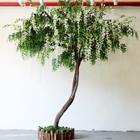 Arbre de glycine artificielle blanche QiHao, grand arbre pour la décoration de mariage et de fête