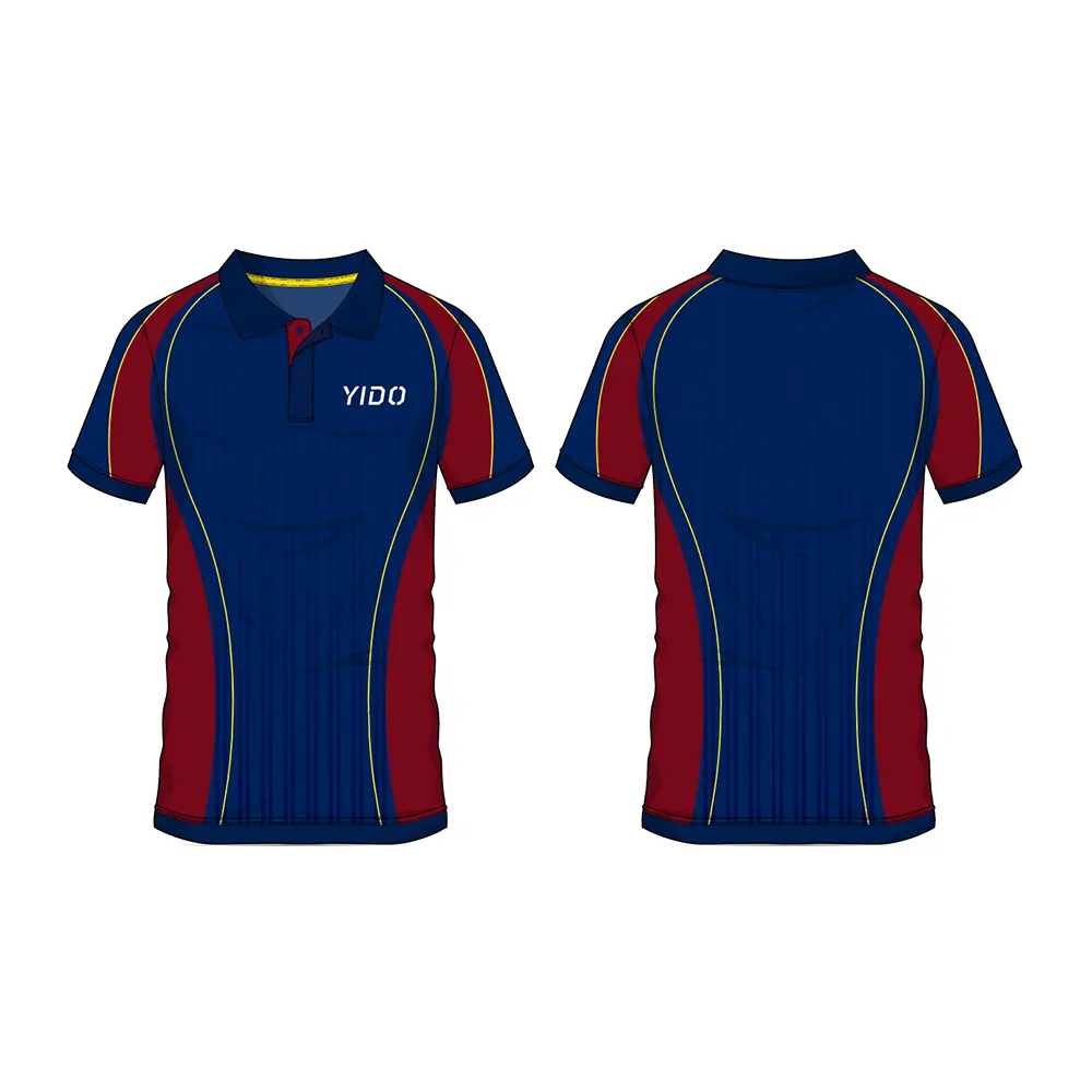 Uniforme d'école bleu Royal 100% Polyester imprimé numérique, T-shirts Polo à manches courtes pour garçons