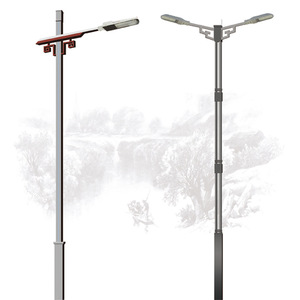 Lampadaire LED en alliage d'aluminium, étanche IP65, lumière du jour 5000K, AC 220V, Type III, éclairage routier extérieur, détecteur de mouvement - Product Image 1