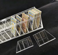 Boîte de rangement magnétique en acrylique pour cartes Pokémon, organisateur de cartes de jeu de collection, étui de protection ETB Booster, boîte de présentation