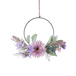 Mur de fleurs artificielles Ruxuan, décoration murale violette en forme d'anneau, décoration de mariage et de maison CF01096A - Product Image 5