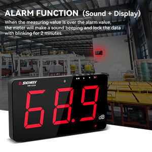 Измеритель уровня шума Sndway LED с настенным креплением, большой экран, 30-130 дБ, цифровой, для школ и больниц - Product Image 2