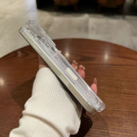 Coque de téléphone sans fil transparente originale pour iPhone 17, 17 Pro, 17 Pro Max avec chargement sans fil et motif animé