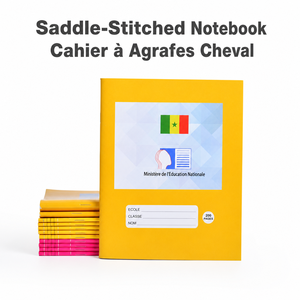 Cahier d'exercices personnalisé à reliure agrafée, lignage Seyès, couverture épaisse, pour étudiants - Fabricant - Product Image 1