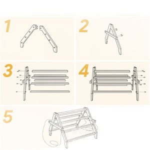 Tiragraffi in legno per polli, colore legno naturale, 4 livelli, per galline <span class=keywords><strong>e</strong></span> <span class=keywords><strong>gallo</strong></span>, uso esterno per fattoria - Product Image 5