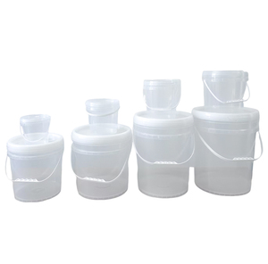 Seau de rangement en plastique transparent PP de qualité alimentaire, rond, avec poignée, hermétique et anti-fuite, pour la conservation des fruits et des aliments - Product Image 5
