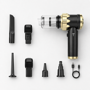 Multi-Function 4000Pa Cordless Handheld Vacuum Cleaner Portable <b>Car</b> Vacuum <b>Blower</b> Inflator Deflator with 7 Accessories OEM ODM - Product Image 1