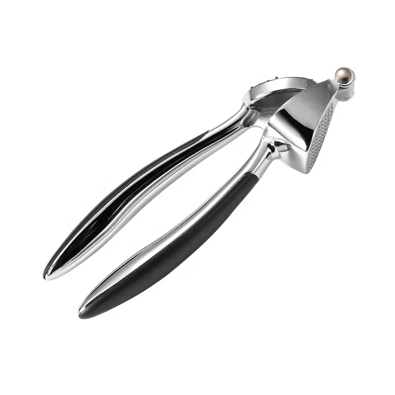 Amazon best selling kitchen tools zinc alloy manual garlic press with soft handle