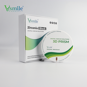 Bloc de zircone dentaire multicouche Vsmile HappyZir 3D pour restauration de dents, glaçure de sintering, certifié CE 5 - Product Image 3