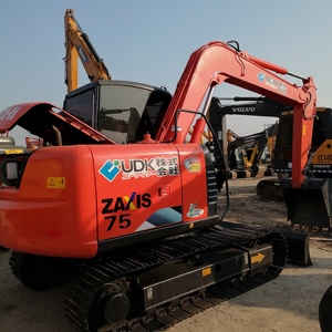 HITACHI 75รถตักตีนตะขาบ7.5ton ผลิตในประเทศญี่ปุ่นอุปกรณ์ก่อสร้างตีนตะขาบแบบเคลื่อนที่ได้ ZX75 120 170 240 270 - Product Image 2