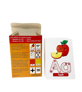 Tarjetas Educativas Personalizadas para <span class=keywords><strong>Niños</strong></span>, Impresión de Diseño Personalizado, Juego de Cartas Personalizado, Tarjetas de Estudio, Cajas de Empaque Personalizadas - Product Image 1