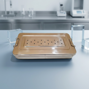 Caja de Instrumentos Quirúrgicos de Acero Inoxidable de Primera Calidad, 6x12x3 Pulgadas, para Almacenamiento y Esterilización de Herramientas Médicas - Product Image 1