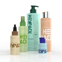 Bouteille pulvérisateur en plastique mat, 30, 60, 100, 150, 200 et 250ml, forme cosmique, imprimé à écran, en Stock, 5 pièces