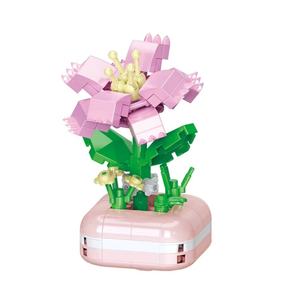 अनुकूलित शाश्वत गुलाब एब्स 3 डी फूल ईंटों रोमांटिक डिय प्लास्टिक बिल्डिंग ब्लॉक मॉडल प्रकार - Product Image 1