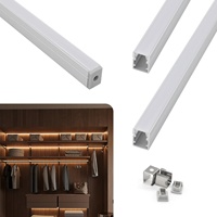 Profil LED Aluminium 6063 Anodized 10*13mm Bentuk T untuk Kabinet Dapur dan Pencahayaan Cove