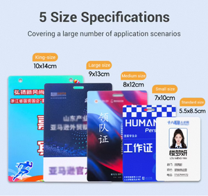Пользовательский прозрачный ПВХ держатель для удостоверения личности водонепроницаемый мягкий прозрачный виниловый держатель для билетных бейджей аксессуар - Product Image 5