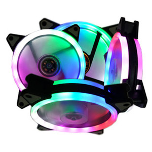 LED 12V aurora lámpara ordenador casos de refrigeración de la CPU fans PC silencio 120mm OFERTAS ESPECIALES - Product Image 1