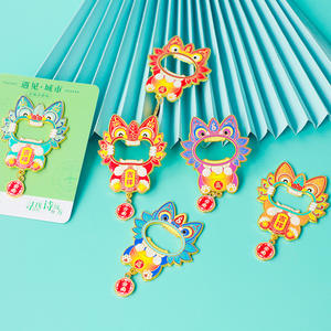 Wholesale Custom-Made Zinc Alloy Enameled Metal Strong Magnetic Bottle Opener Fridge Magnet Supplier - Product Image 3