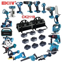 Kit d'outils électriques sans fil professionnel 13 pièces avec batteries au lithium 18V/21V Max – Prix de gros pour la vente