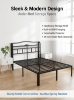 Hochwertiges professionelles Eisenrahmenbett, Kunstbett aus Eisen für Zuhause, Doppelbett, 1,8 Meter, mittelgroß, leerer Rahmen