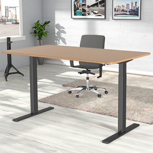 <span class=keywords><strong>Bureau</strong></span> d'ordinateur ZGO Home Office moderne, réglable en hauteur sur 2 niveaux, en métal, <span class=keywords><strong>à</strong></span> 2 pieds, avec <span class=keywords><strong>manivelle</strong></span>, convertible, pour travailler <span class=keywords><strong>assis</strong></span> ou <span class=keywords><strong>debout</strong></span> - Product Image 2