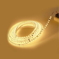 Bande lumineuse LED à lentille optique AC220V IP20 SMD3030 100D/M, lumière douce, 18W/m, largeur 8mm, 14W/m, 50m/rouleau, réflexion diffuse, haute luminosité