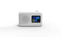 Weißes DAB FM AM Tragbares Radio mit Größerem Niedlichem Farbdisplay und TFT