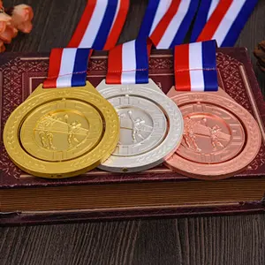 Custom איחוד האמירויות 3D שחמט ארוחת מדליית זהב כסף ברונזה ספורט מדליות הפרס