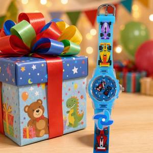 Reloj <span class=keywords><strong>Infantil</strong></span> de Silicona con Diseño de Coche, Moderno y Genial, para Niños Pequeños, 2024 - Product Image 6