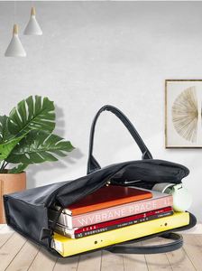 High Quality Unisex PU Leather Laptop Bag 15 Inches Waterproof Durable <b>Briefcase</b> Document Bag Conference Bags for Men Business - Product Image 2