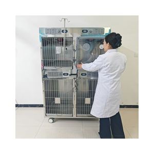 <span class=keywords><strong>Cage</strong></span> en acier inoxydable à motif animal pour chiot et chien clinique vétérinaire magasin de chats avec caractéristiques de diagnostic pour salon d'animaux - Product Image 1