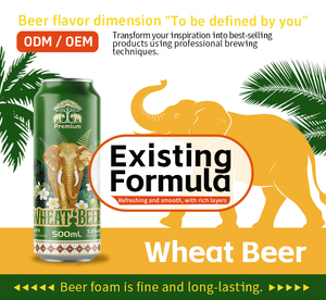 Bebida Alcohólica al por Mayor, Marca Privada OEM, <span class=keywords><strong>Cerveza</strong></span> Extra Fuerte 8 ° <span class=keywords><strong>Cerveza</strong></span> de Malta P Craft Wheat Stout Lager en Latas - Product Image 2