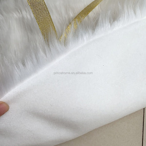 24'' Snowy White Faux <strong>Fur</strong> Christmas Tree <strong>Skirt</strong> Soft &amp; Luxurious Holiday Decoration Factory Wholesale - Product Image 3