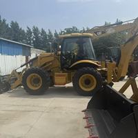 Chargeuse-pelleteuse JCB d'occasion, JCB 4CX sur roues 20 tonnes, Chargeuse-pelleteuse d'occasion JCB3CX JCB4CX, Engins de construction