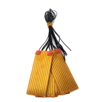 ALXD Film chauffant mince personnalisé 12V Polyimides Coussin chauffant industrie flexible PI feuille coussin chauffant adhésif arrière