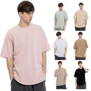 เสื้อผ้าผู้ชายฤดูร้อน USA ขนาดที่กำหนดเองพิมพ์ Logo180gsm ของแข็งเสื้อ T บวกขนาดเสื้อยืดผู้ชาย